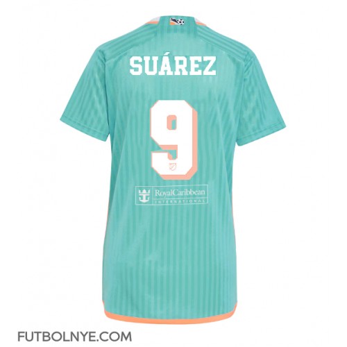 Camiseta Inter Miami Luis Suarez #9 Tercera Equipación para mujer 2024-25 manga corta